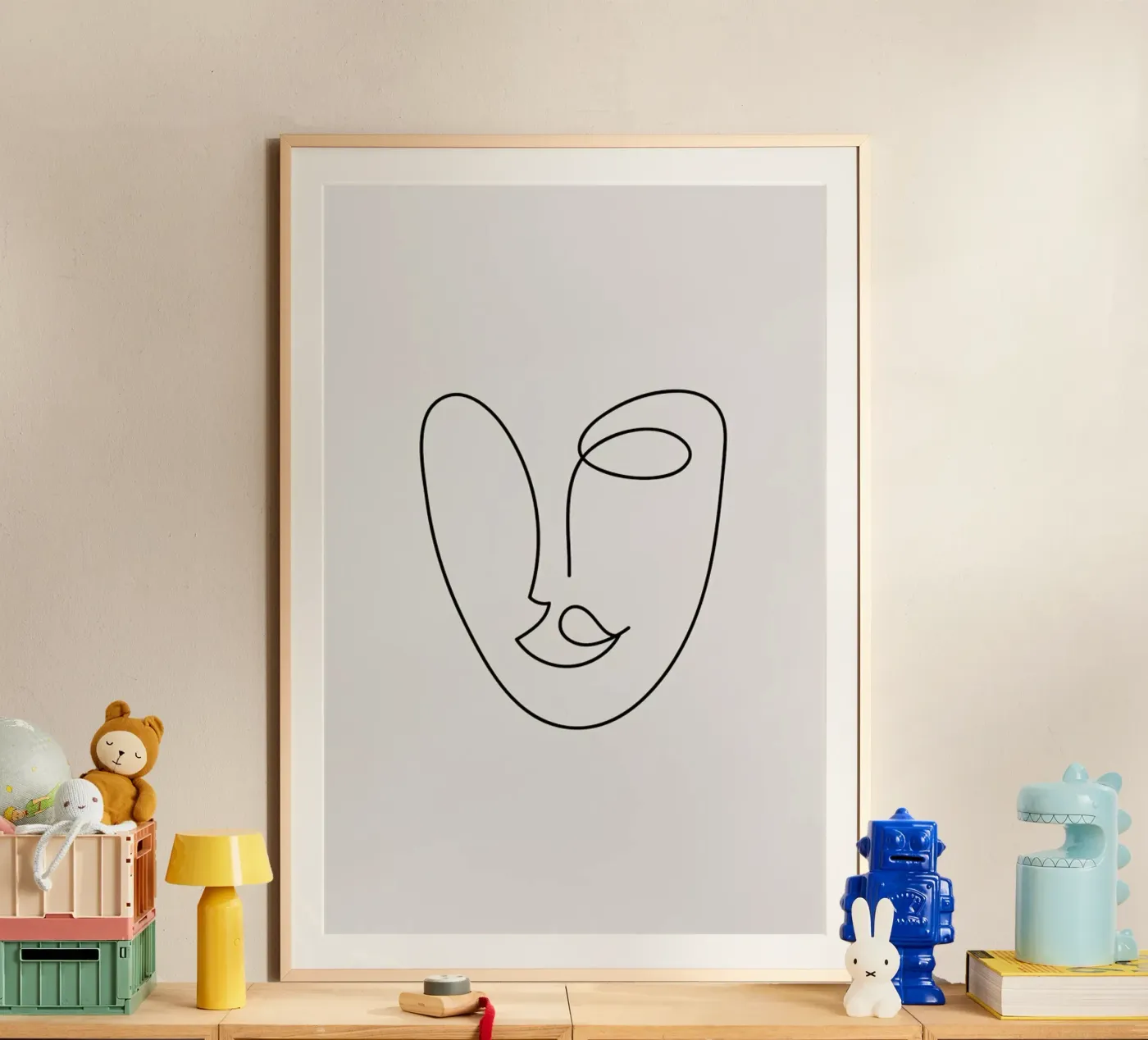 Rosa poster van Pure