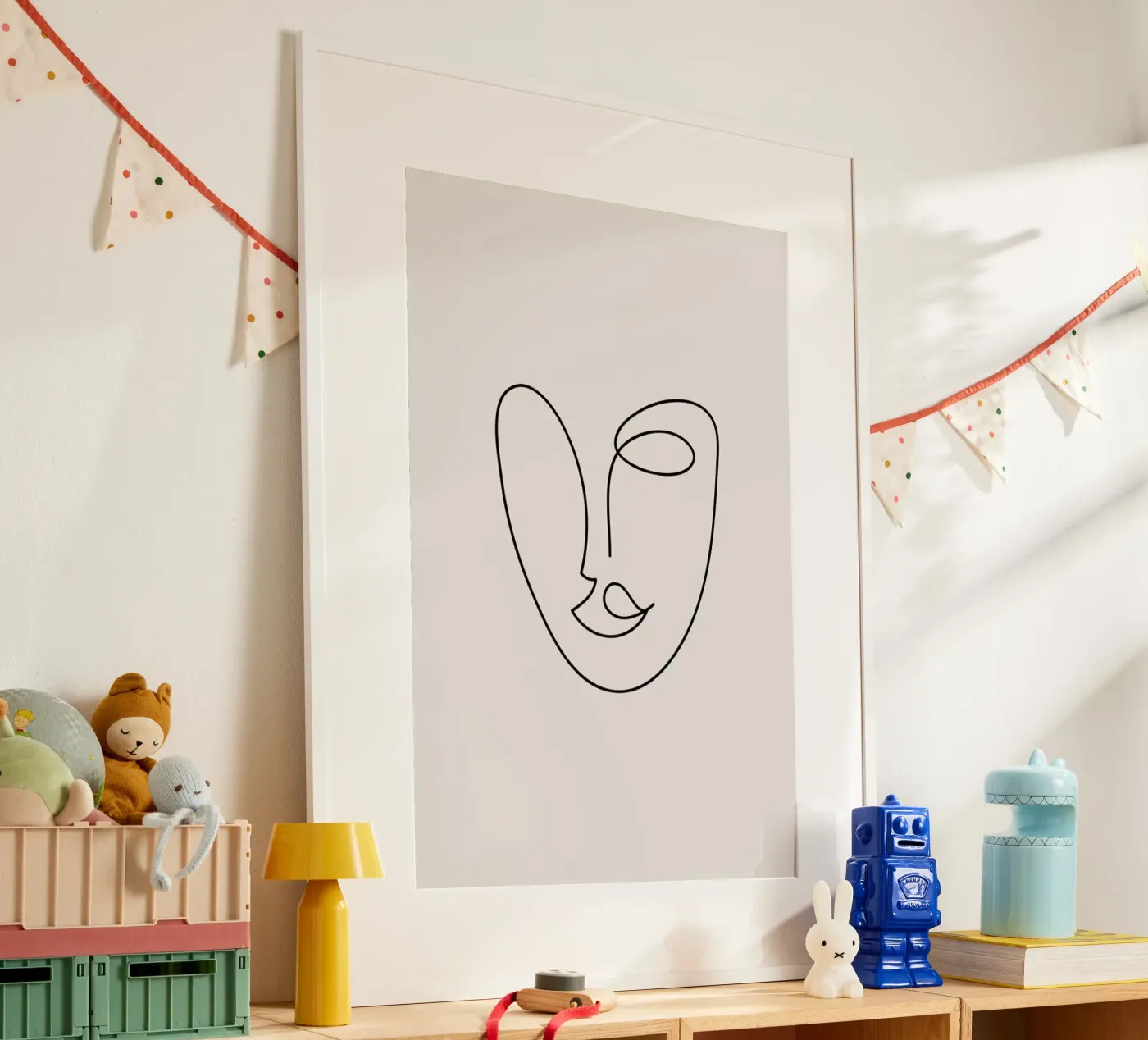 Rosa poster van Pure
