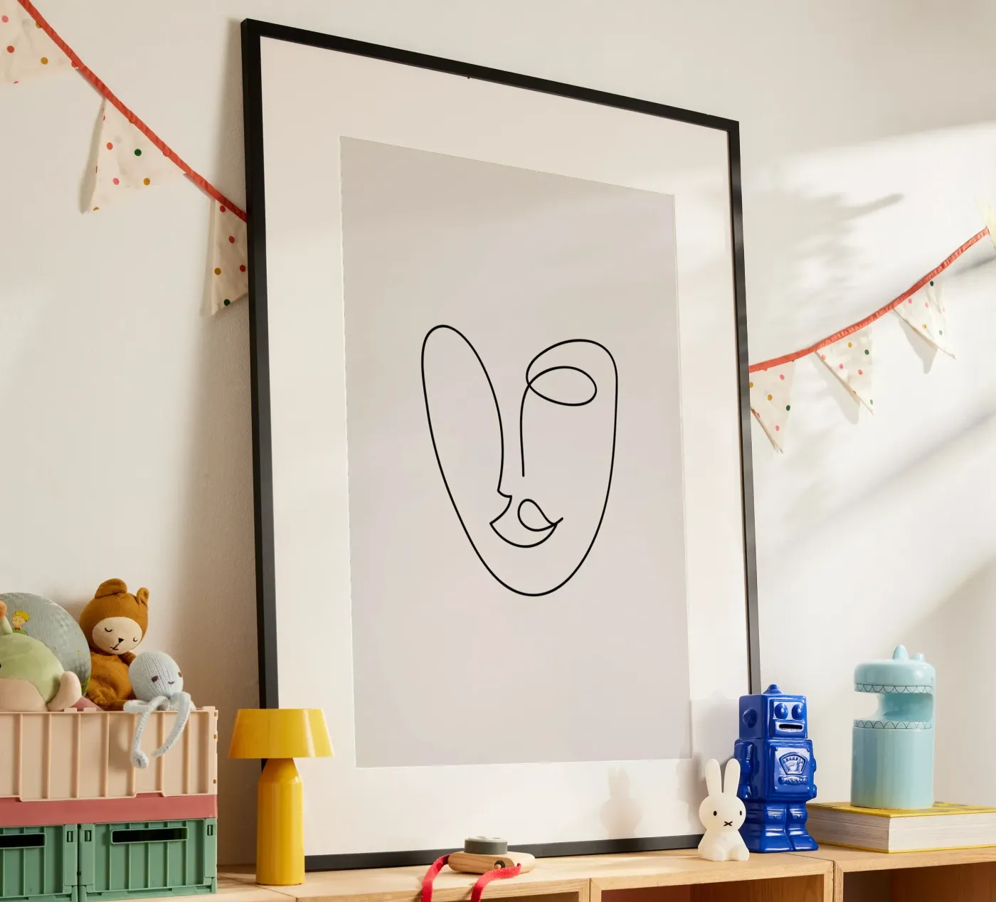 Rosa poster van Pure