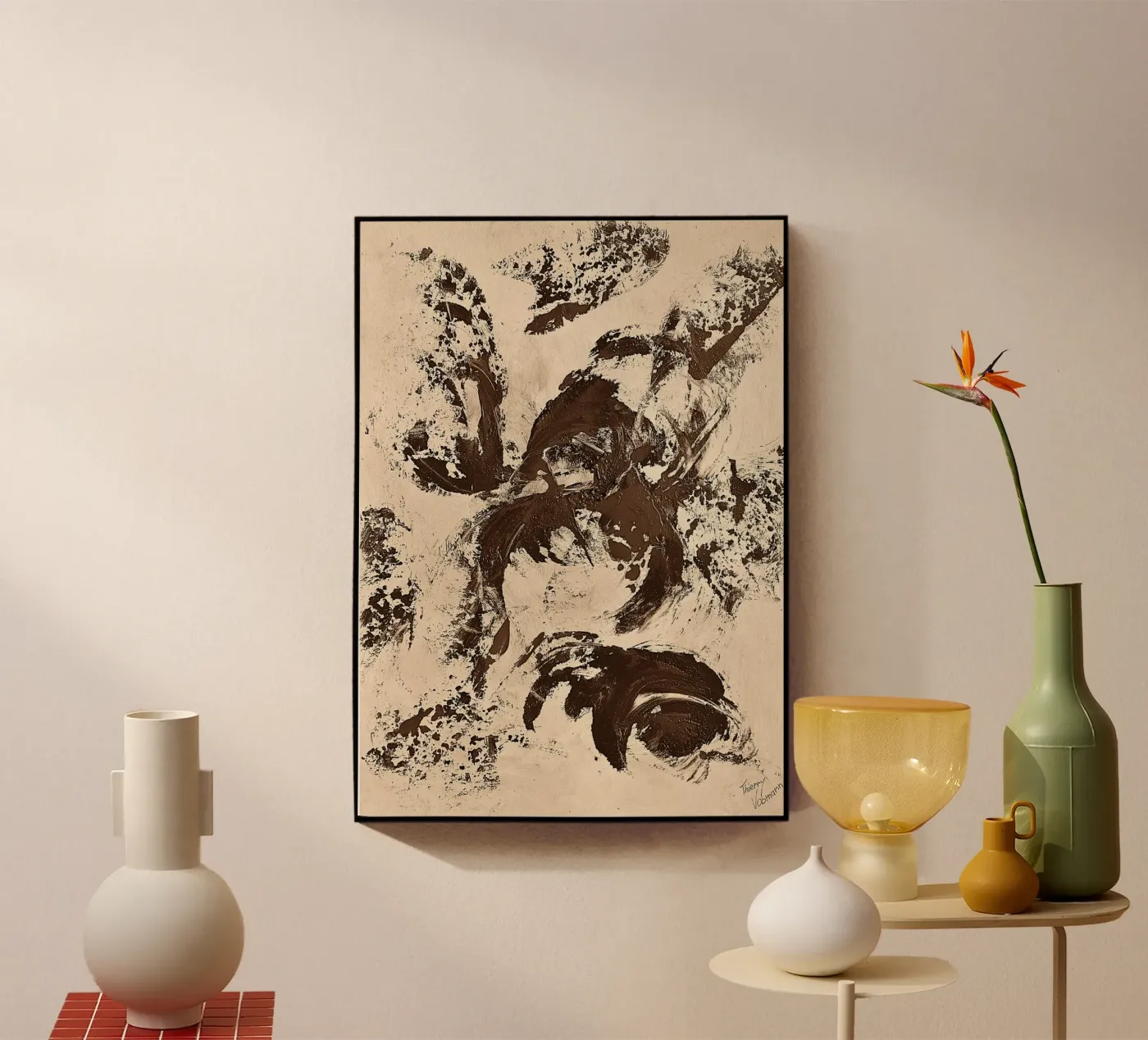 SEPIA 56 plexiglass da Thierry Vobmann Abstract painting