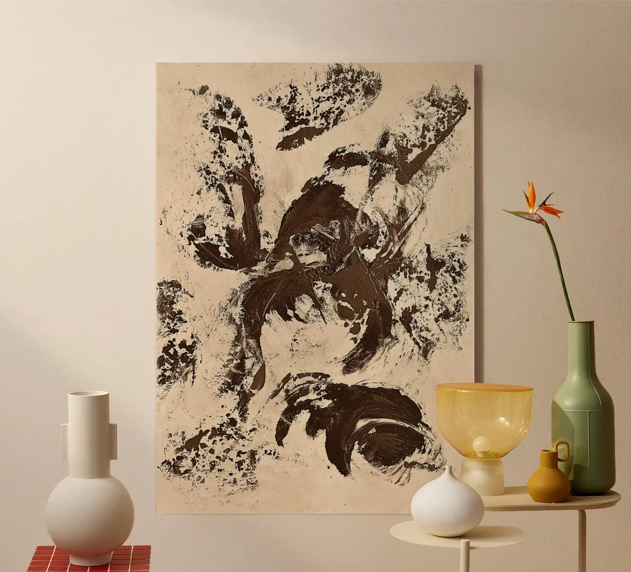 SEPIA 56 plexiglass da Thierry Vobmann Abstract painting