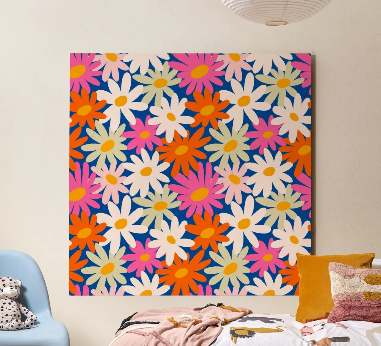 Flower-Power-Gänseblümchen Forex-Platte von Wackapacka