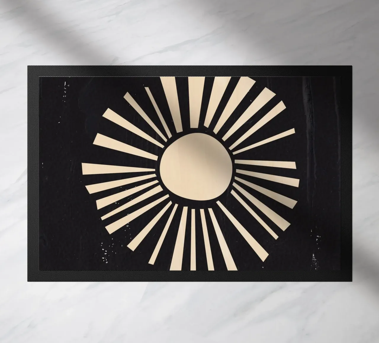 Boho Sun doormat by Rose Beck Art