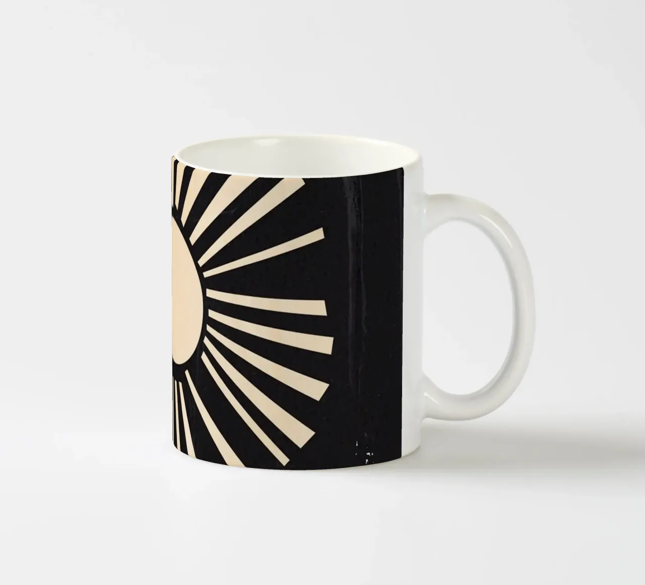 Boho-Sonne Keramik Tasse von Rose Beck Art