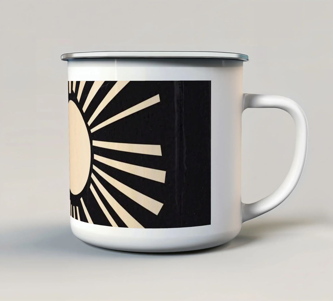 Sole Boho tazza in smalto da Rose Beck Art