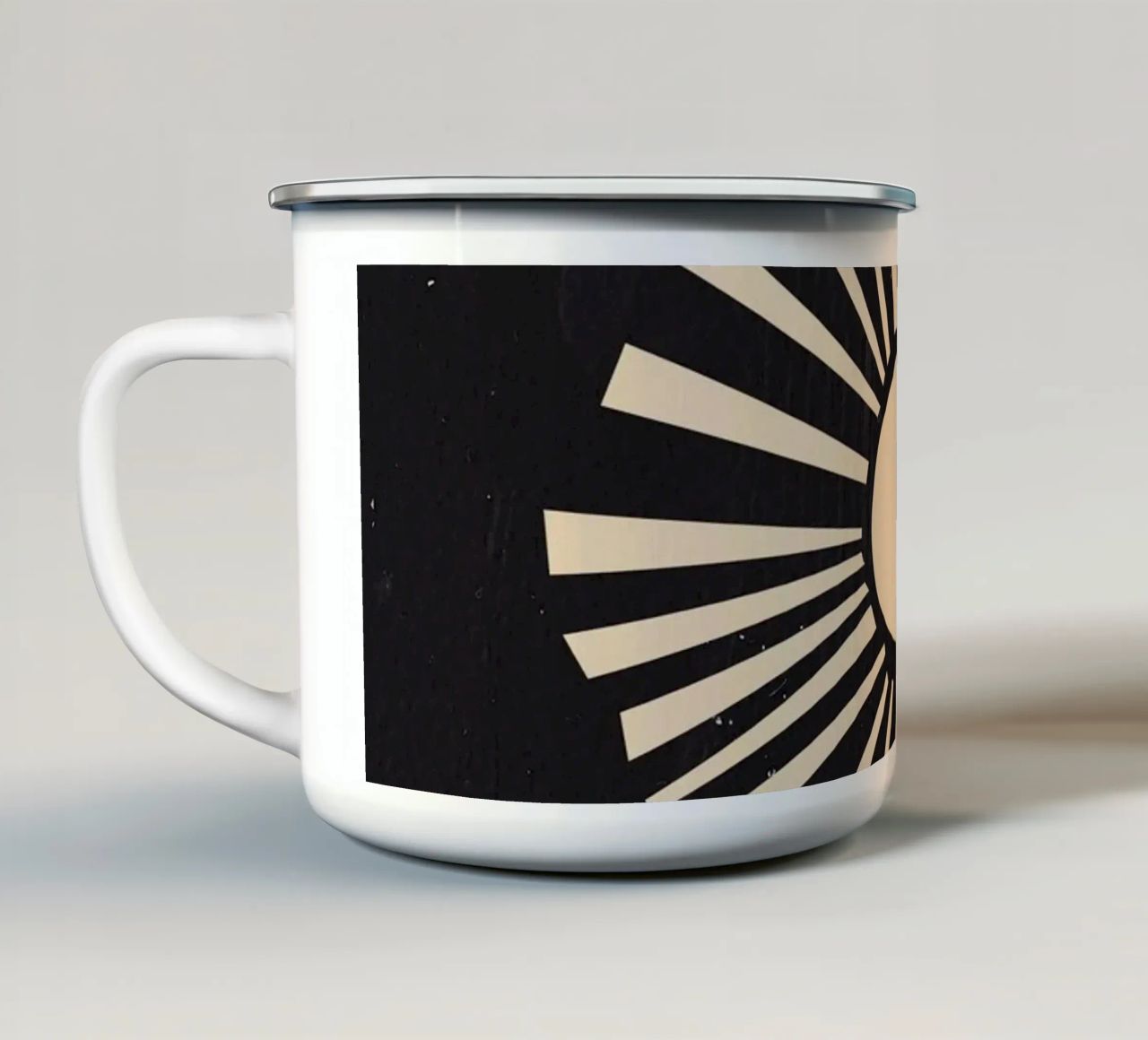 Sole Boho tazza in smalto da Rose Beck Art