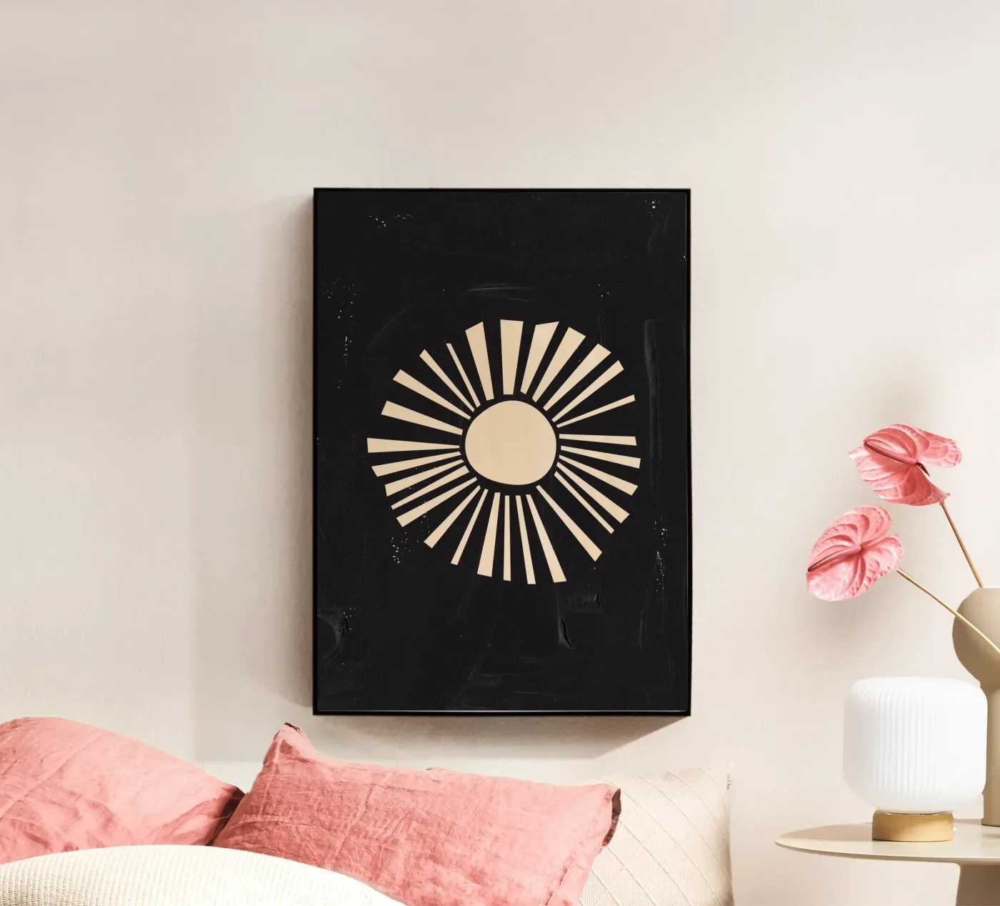 Boho Sun acryl van Rose Beck Art