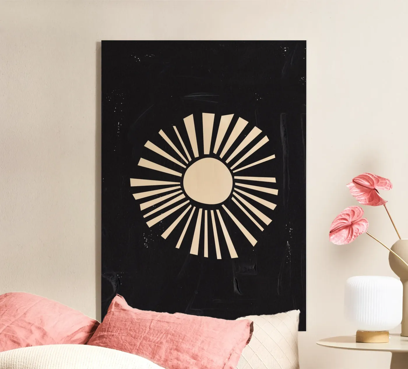 Boho Sun acryl van Rose Beck Art