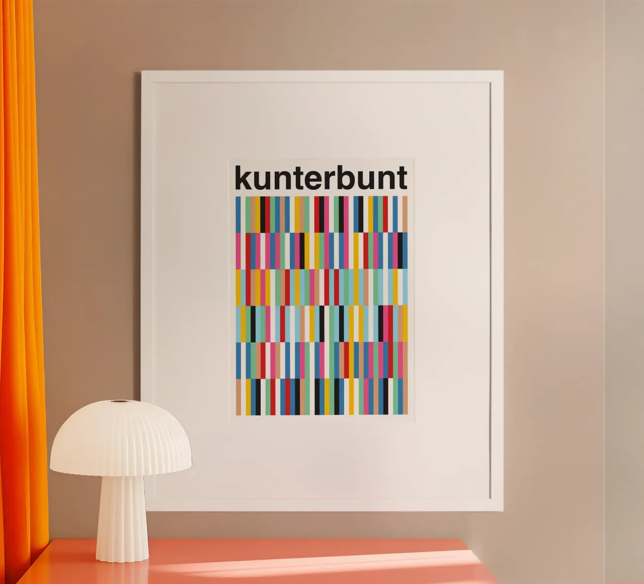 Kunterbunt poster con telaio in plastica da studio salü
