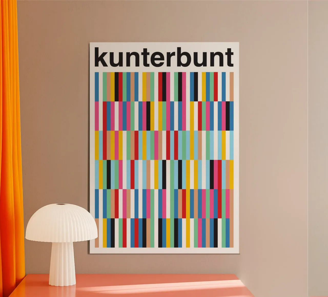 Kunterbunt poster con telaio in plastica da studio salü
