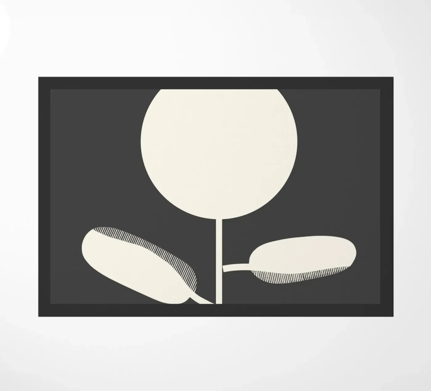 Bloem deurmat van Rose Beck Art