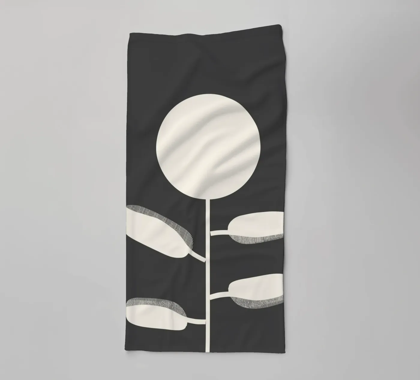 Bloem badhanddoek van Rose Beck Art