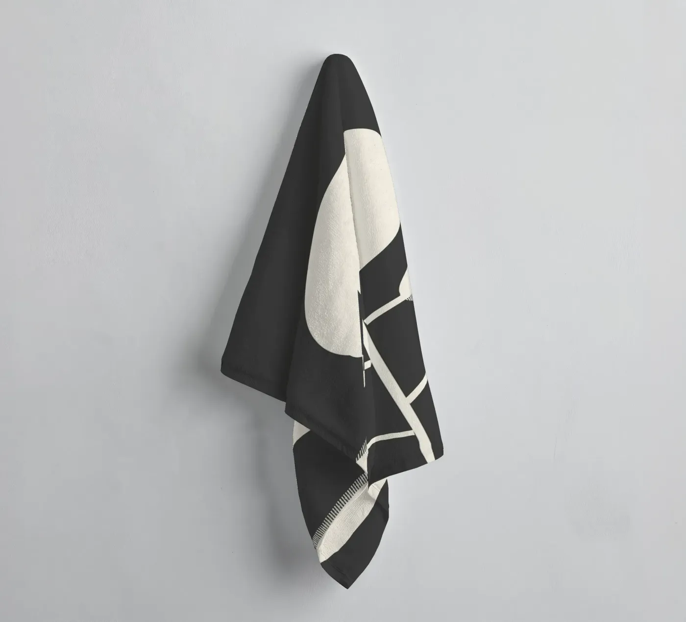 Bloem badhanddoek van Rose Beck Art