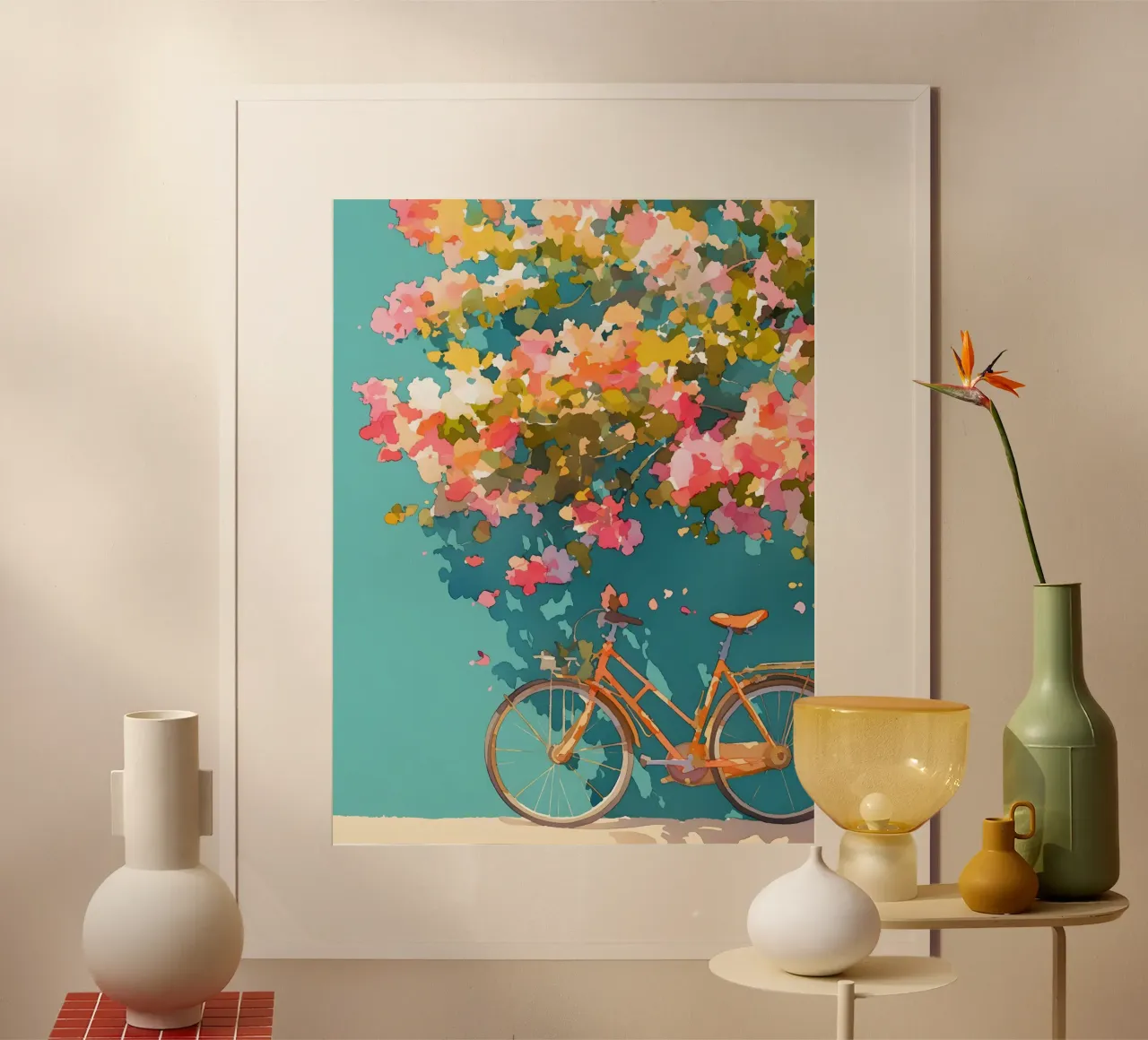 The Bicycle poster con telaio in plastica da Gypsy Galleria