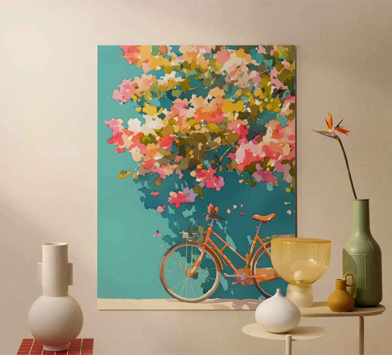 The Bicycle poster con telaio in plastica da Gypsy Galleria