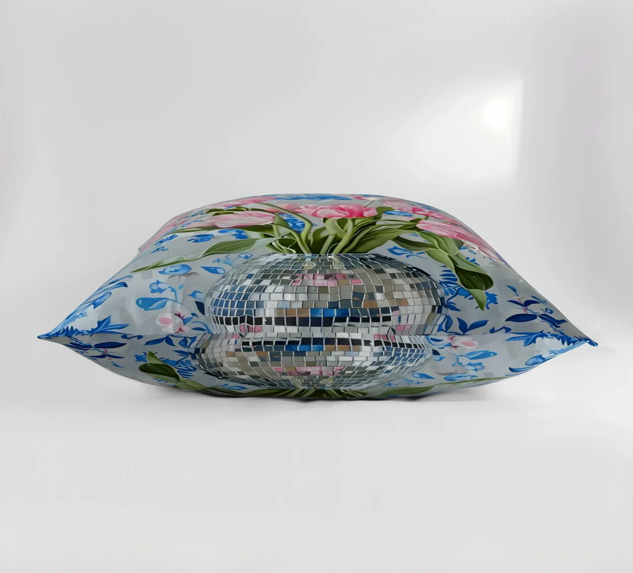 Disco Tulips cuscino da Gypsy Galleria