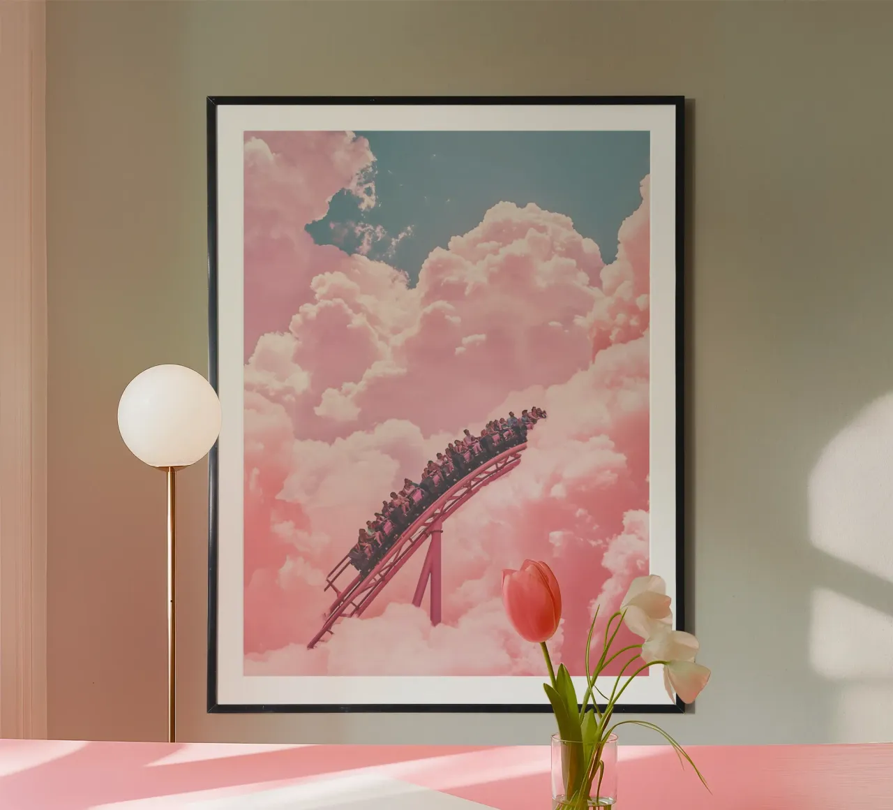 Happy Ride poster con telaio in alluminio da Gypsy Galleria