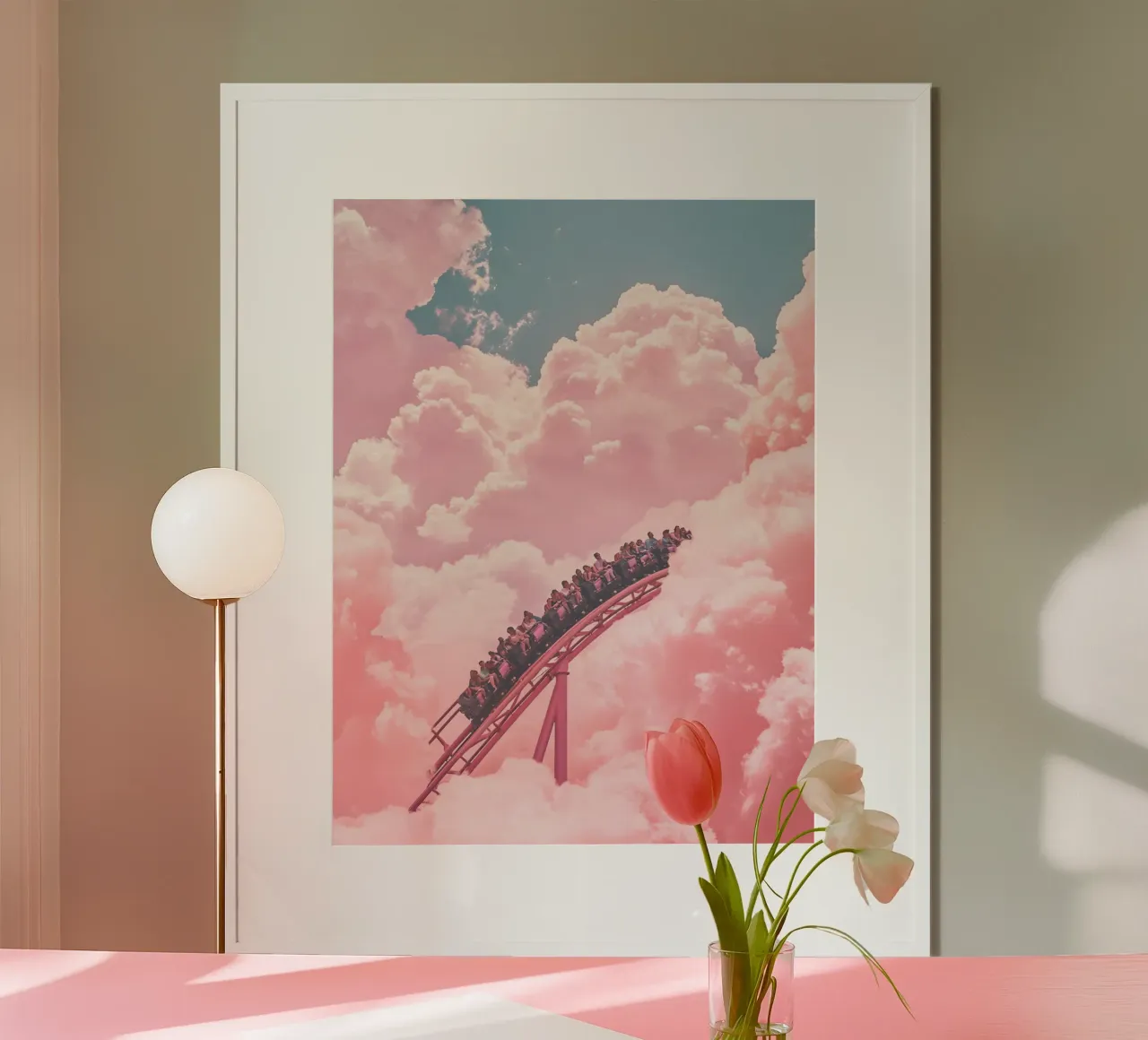 Happy Ride poster con telaio in alluminio da Gypsy Galleria