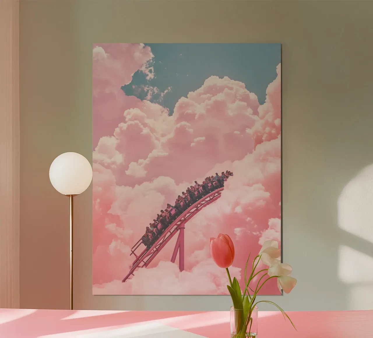 Happy Ride poster con telaio in alluminio da Gypsy Galleria