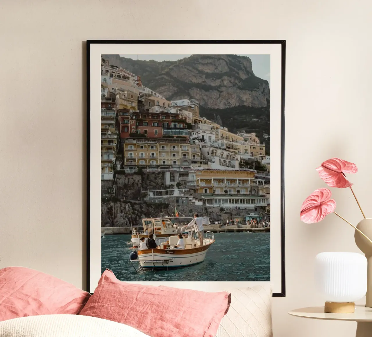 Amalfi Coast Positano carta hahnemühle da TheTravelClub
