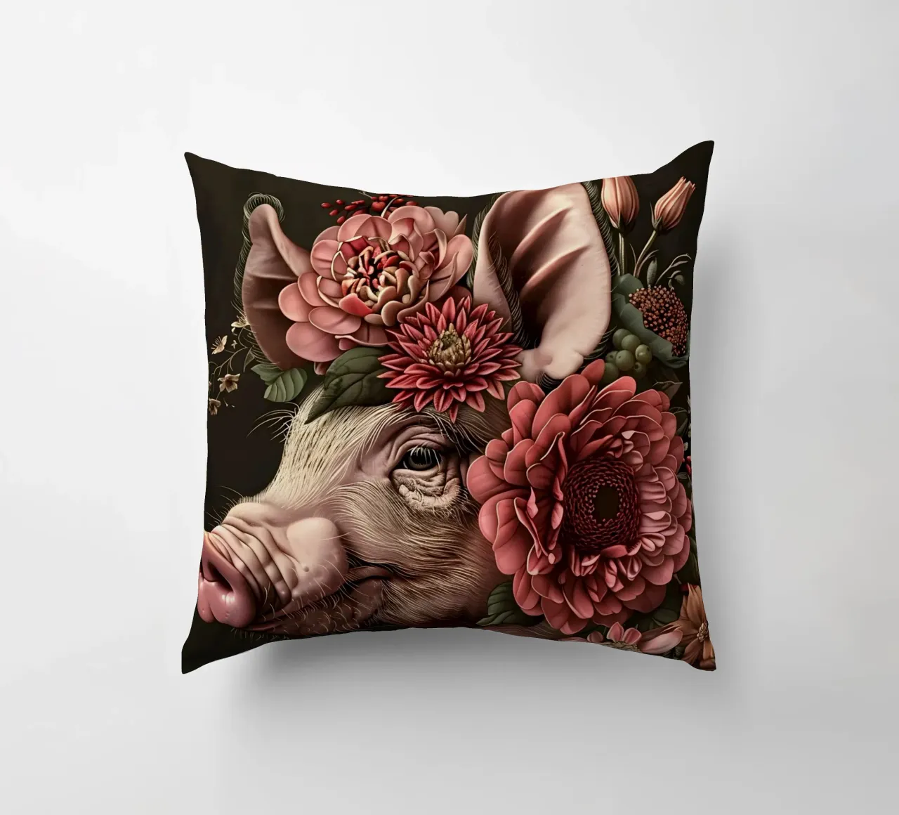 The Floral Pig cuscino da Gypsy Galleria
