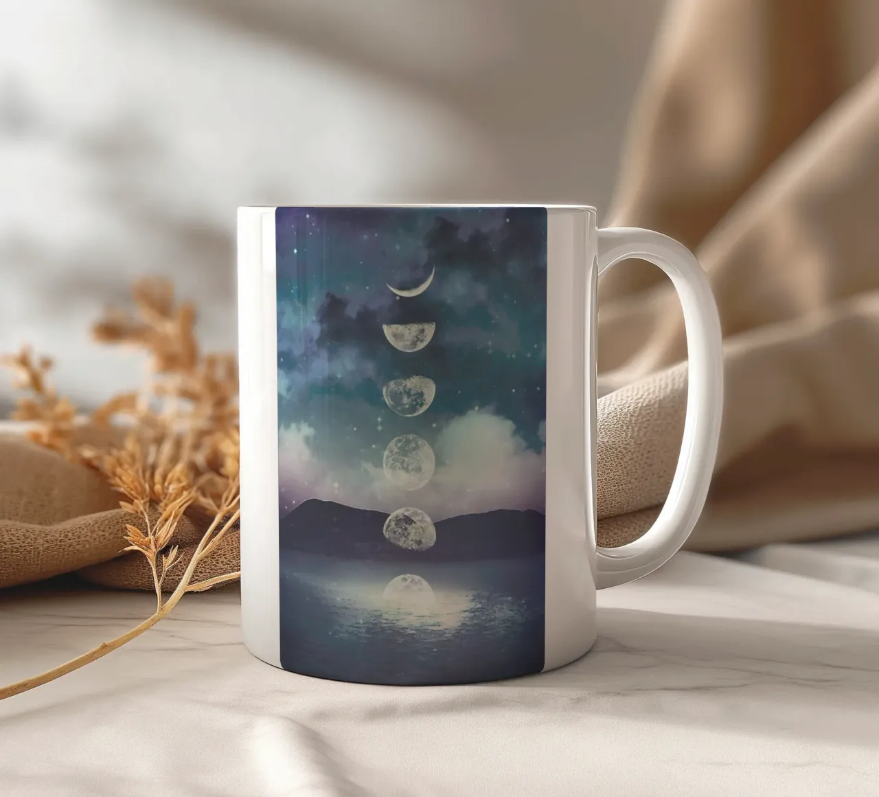 Moon Rising tazza in ceramica da cafelab