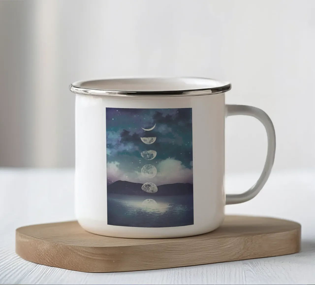 Moon Rising tazza in smalto da cafelab