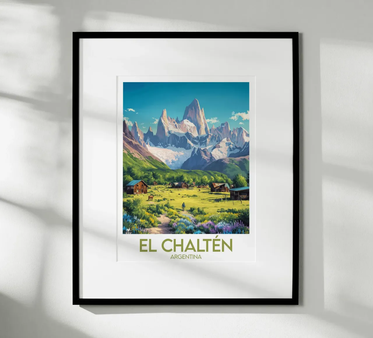 Affiche El Chaltén Hahnemühle von Frame the World