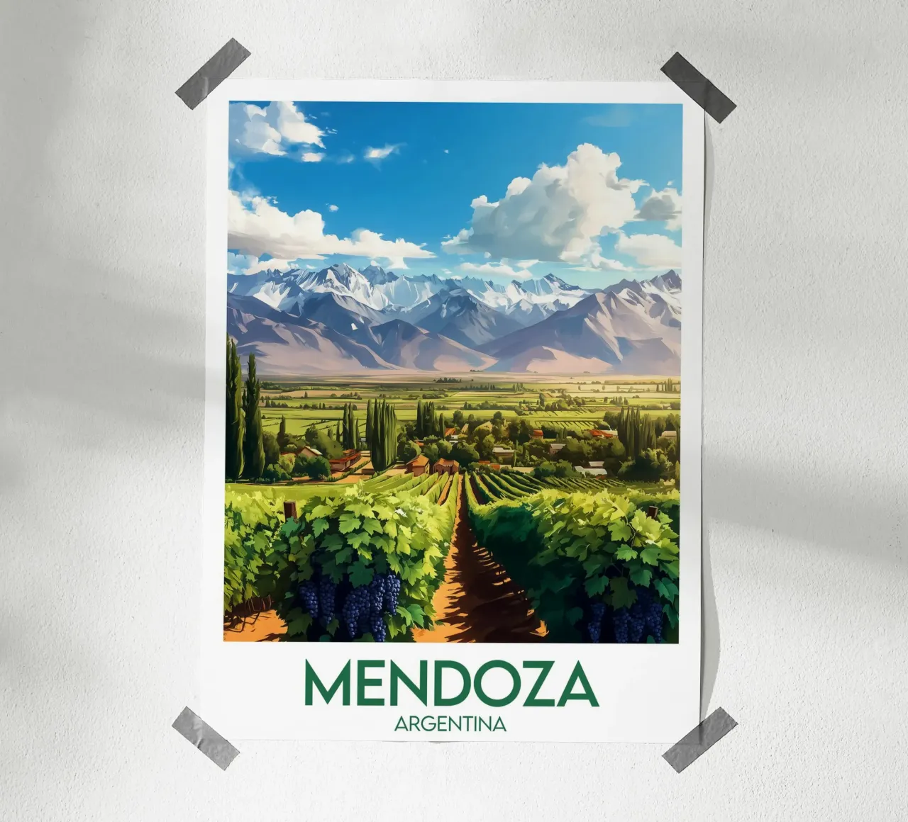 Affiche Mendoza poster da Frame the World