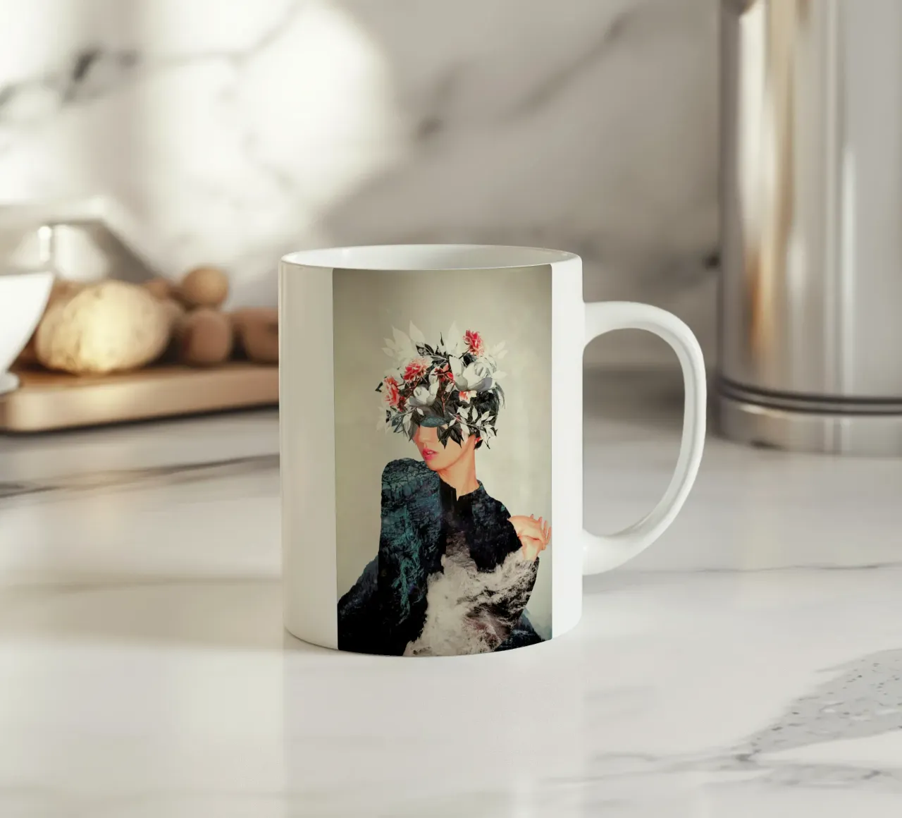 Kumiko tazza in ceramica da Frank Moth