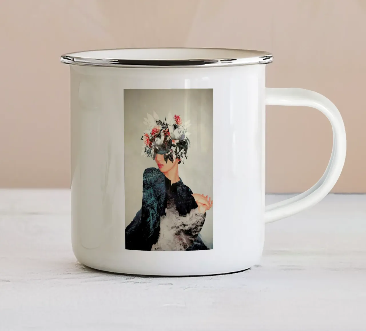 Kumiko tazza in smalto da Frank Moth