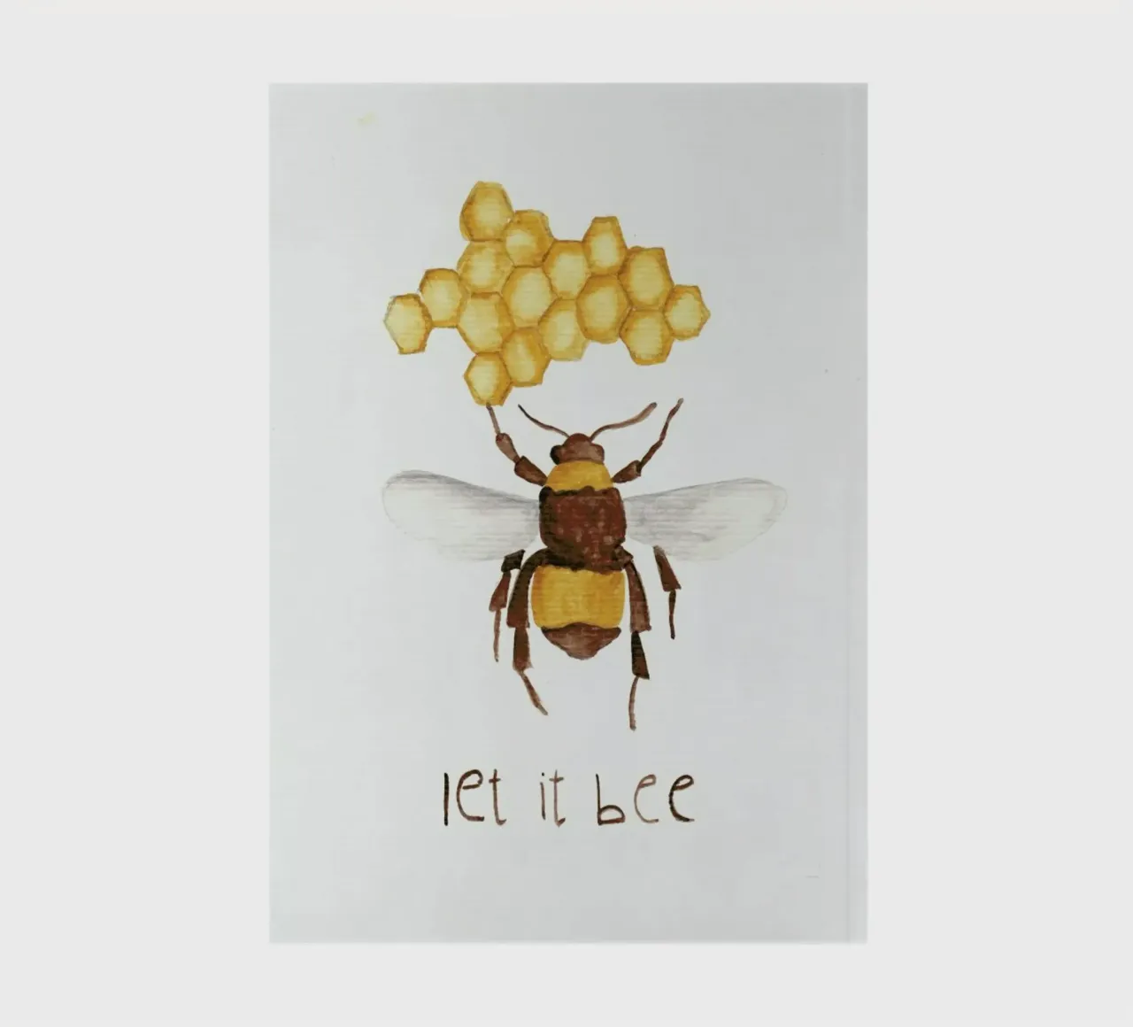 Let it Bee notebook by Nathys_illustration