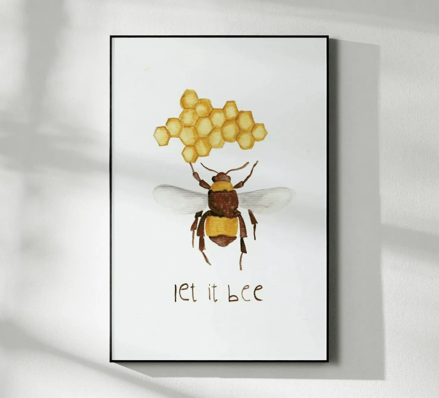 Let it Bee Acryl-Glas von Nathys_illustration