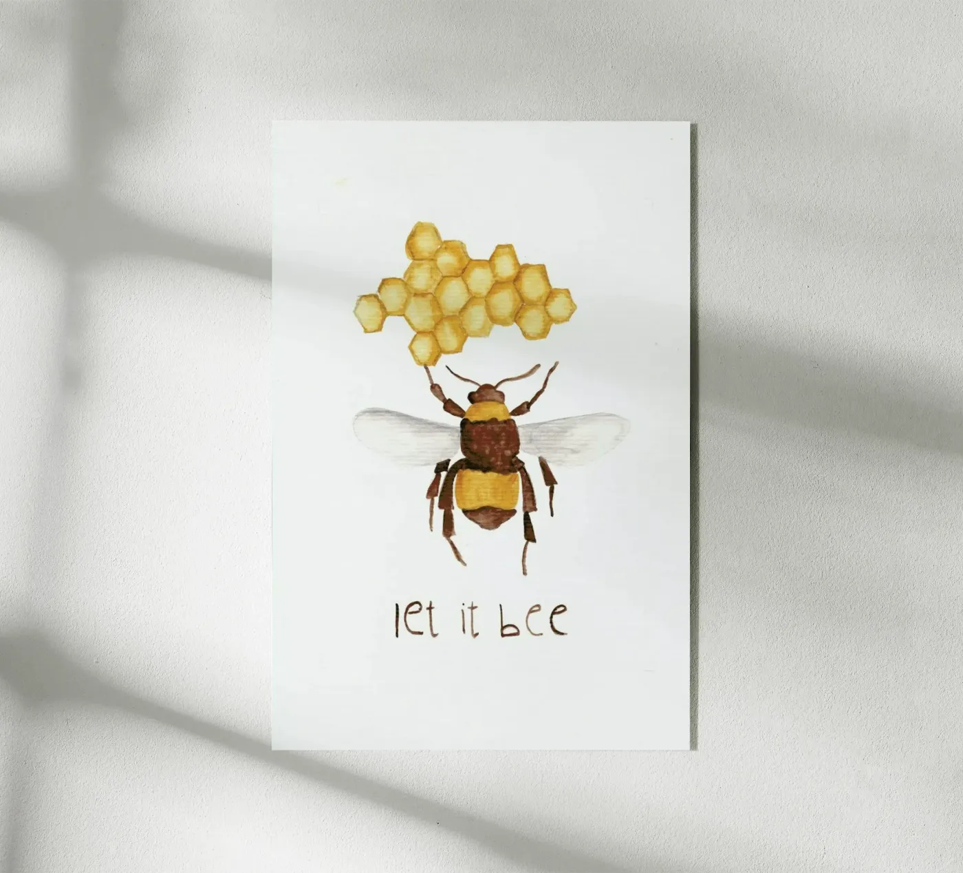 Let it Bee Acryl-Glas von Nathys_illustration