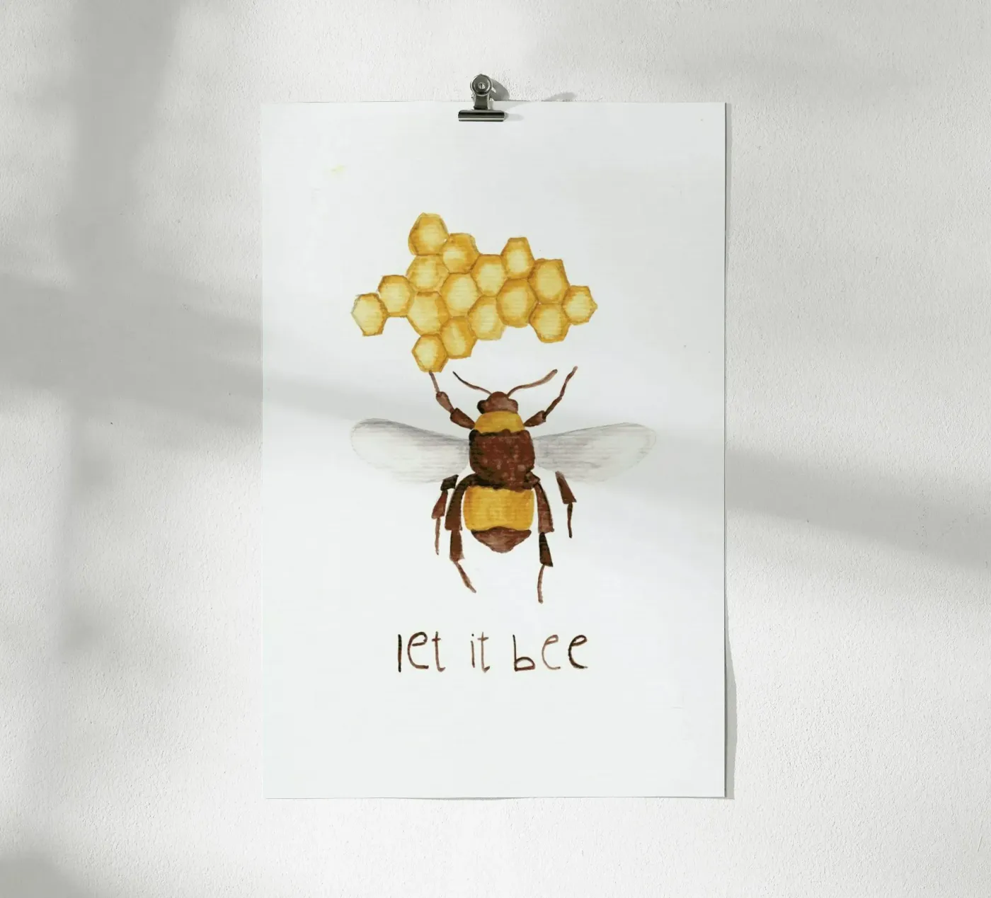 Let it Bee poster by Nathys_illustration