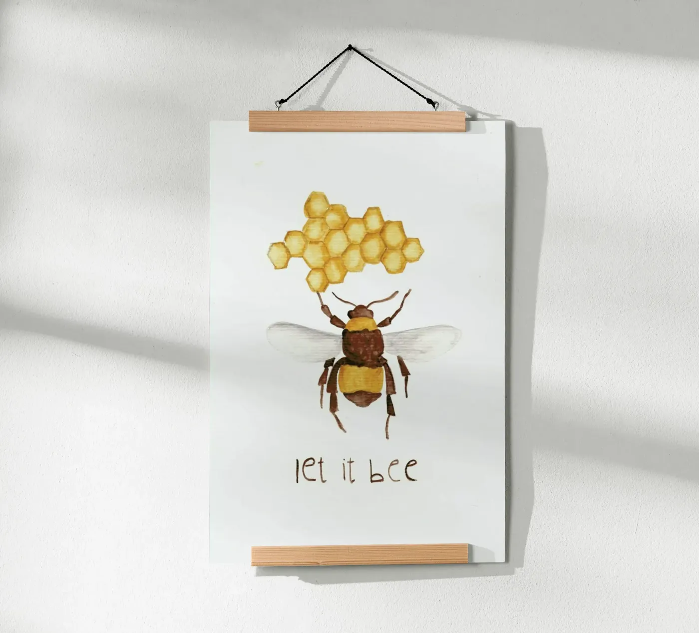 Let it Bee poster by Nathys_illustration