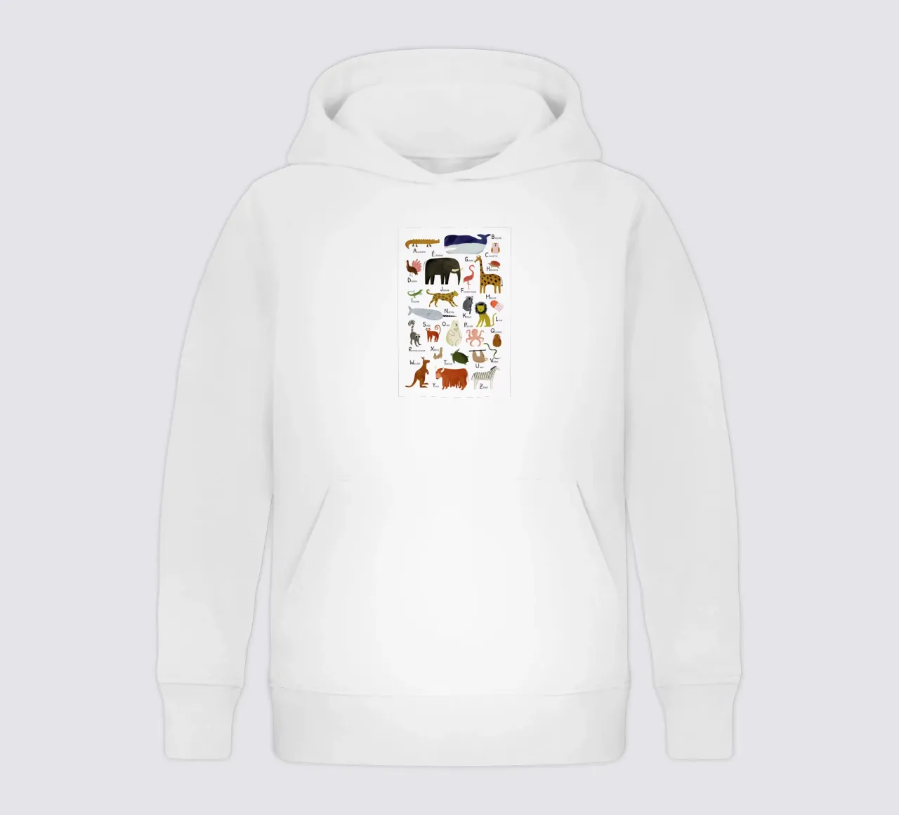 Abécédaire des animaux kids hoodie by Little Flourishes
