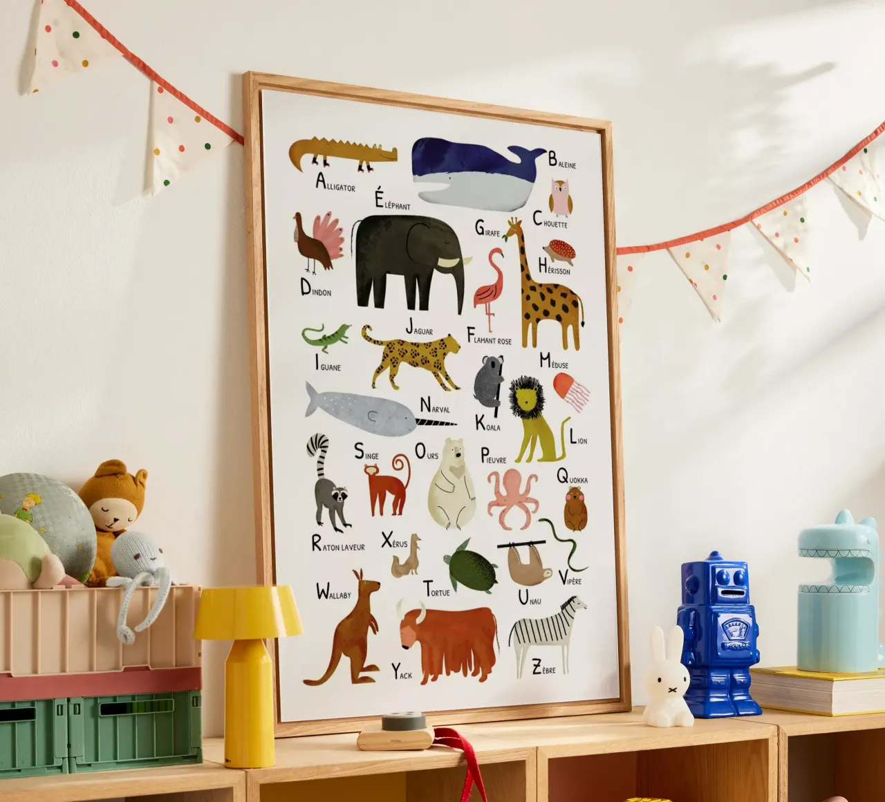 Abécédaire des animaux acrylic glass by Little Flourishes