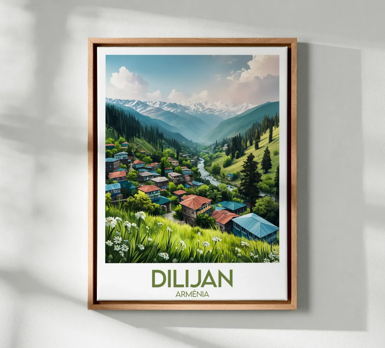 Affiche Dilijan tela con Cornice a cassetta da Frame the World