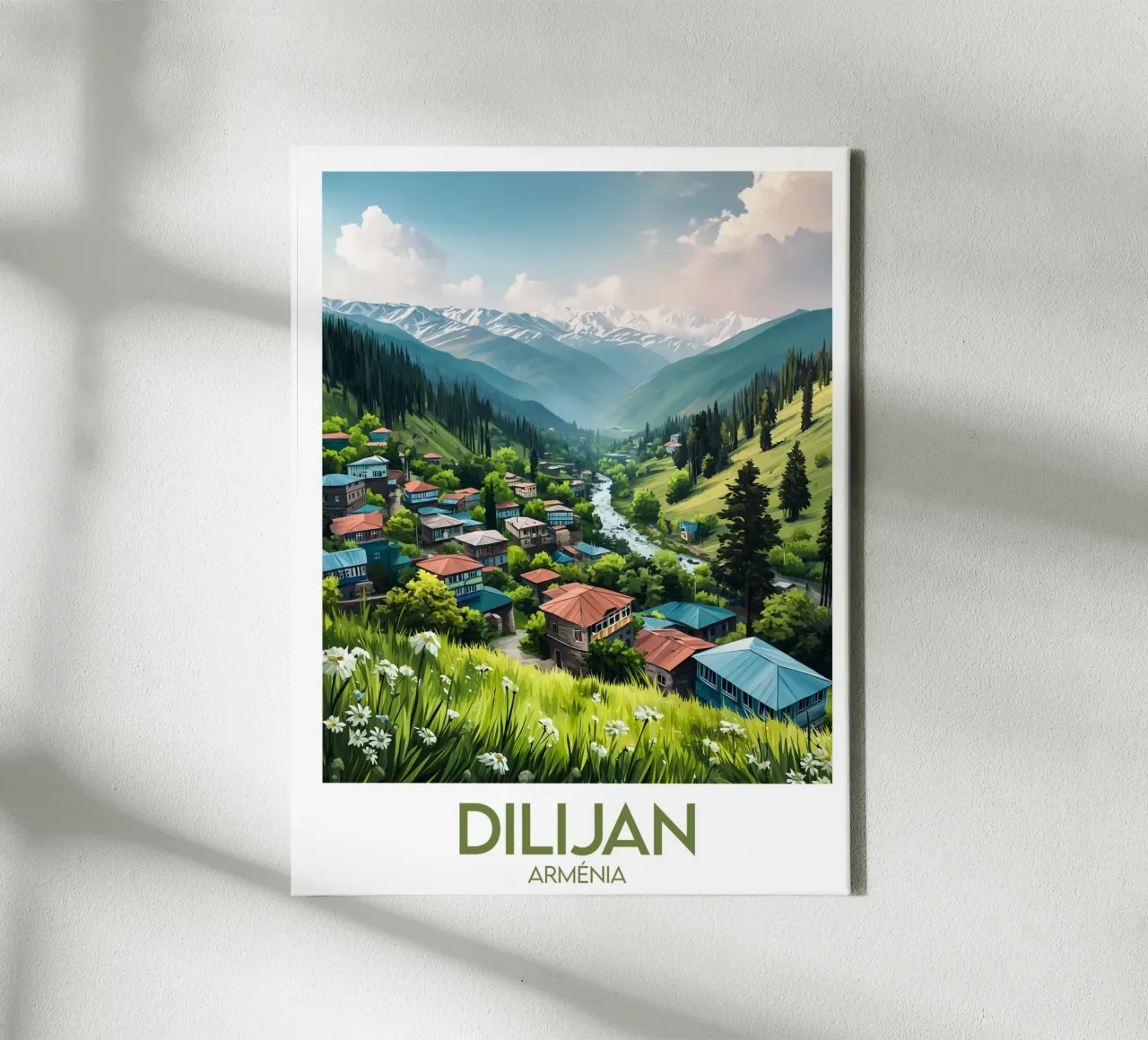 Affiche Dilijan tela con Cornice a cassetta da Frame the World