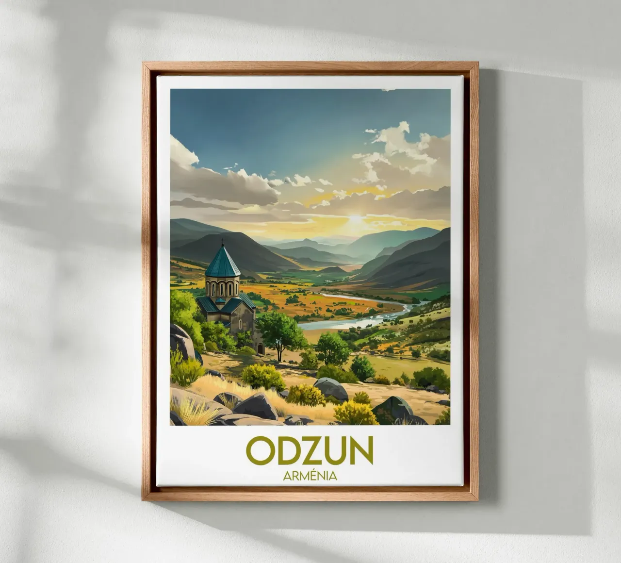 Affiche Odzun tela con Cornice a cassetta da Frame the World