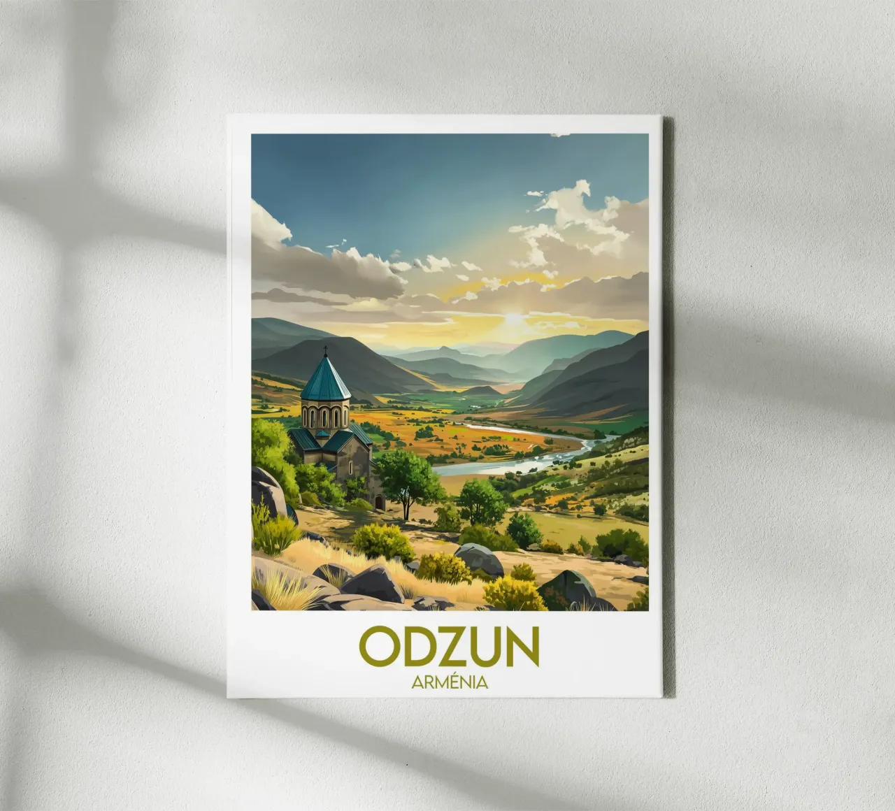 Affiche Odzun tela con Cornice a cassetta da Frame the World
