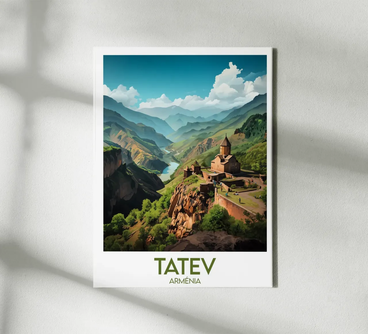 Affiche Tatev tela con Cornice a cassetta da Frame the World