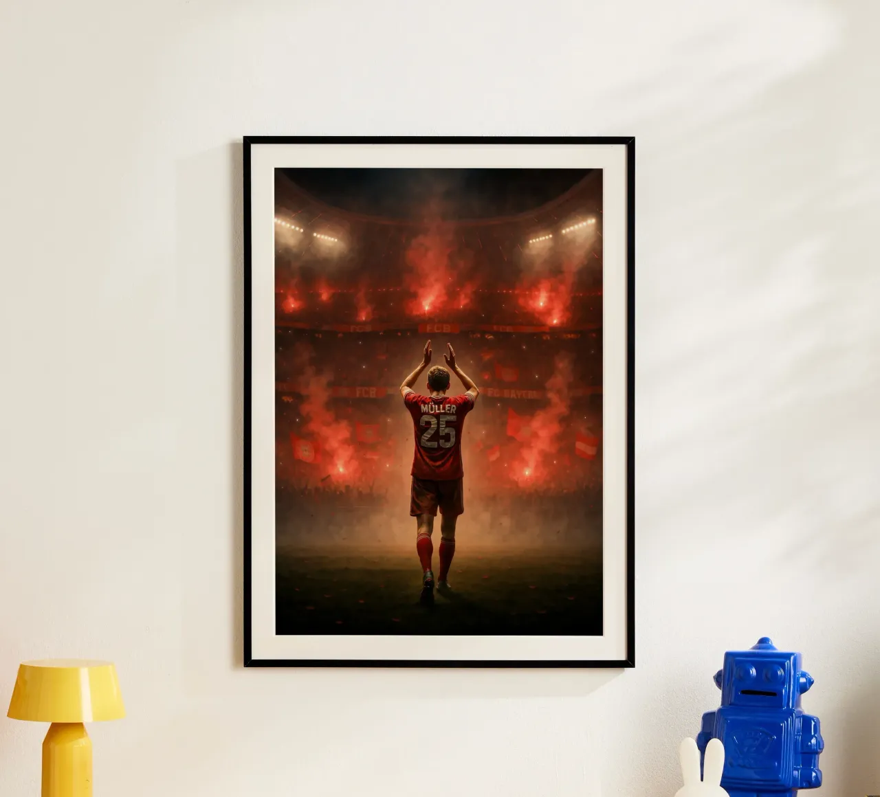 Thomas Müller Poster - Bayern Legend Farewell Moment poster avec cadre en bois de Lootprint