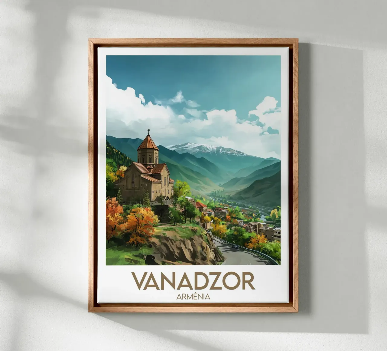 Vanadzor affiche canvas met Baklijst van Frame the World