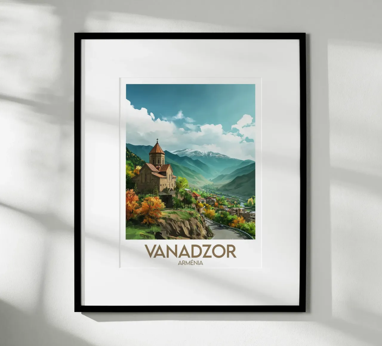 Affiche Vanadzor poster con telaio in legno da Frame the World