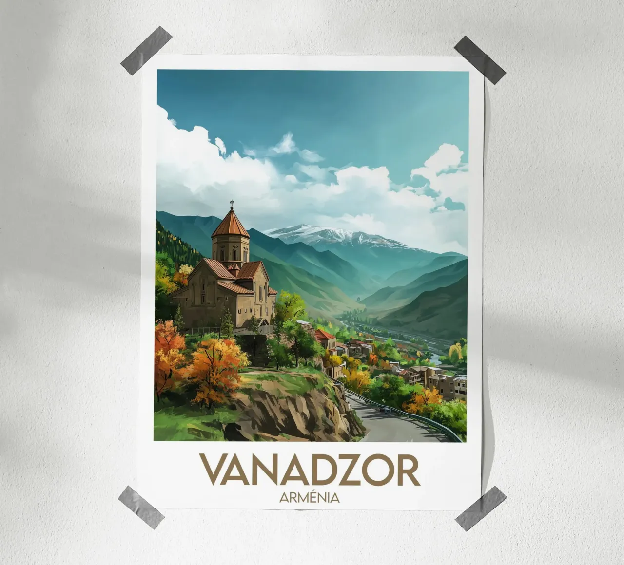 Affiche Vanadzor poster con telaio in legno da Frame the World