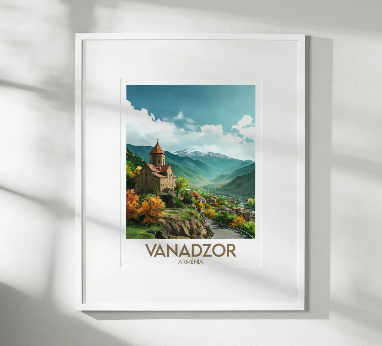 Affiche Vanadzor poster con telaio in legno da Frame the World