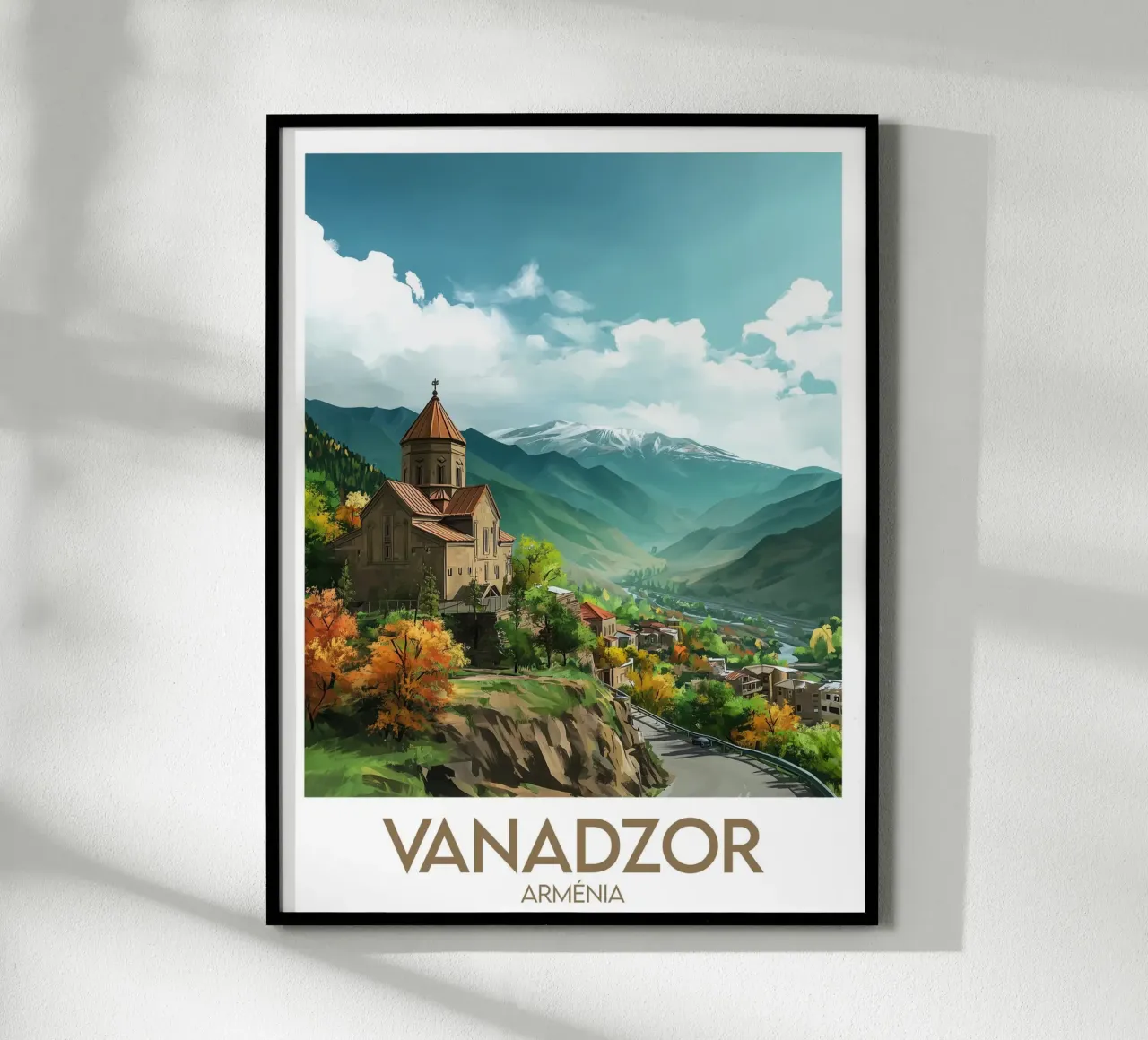 Affiche Vanadzor poster con telaio in legno da Frame the World