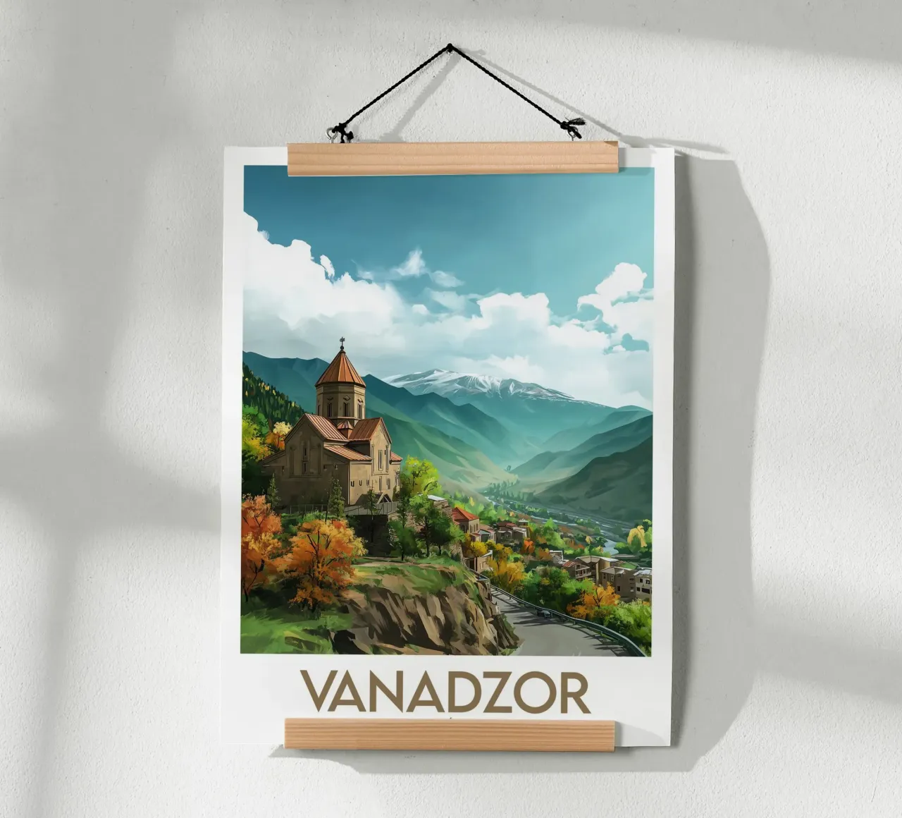 Affiche Vanadzor poster con telaio in legno da Frame the World